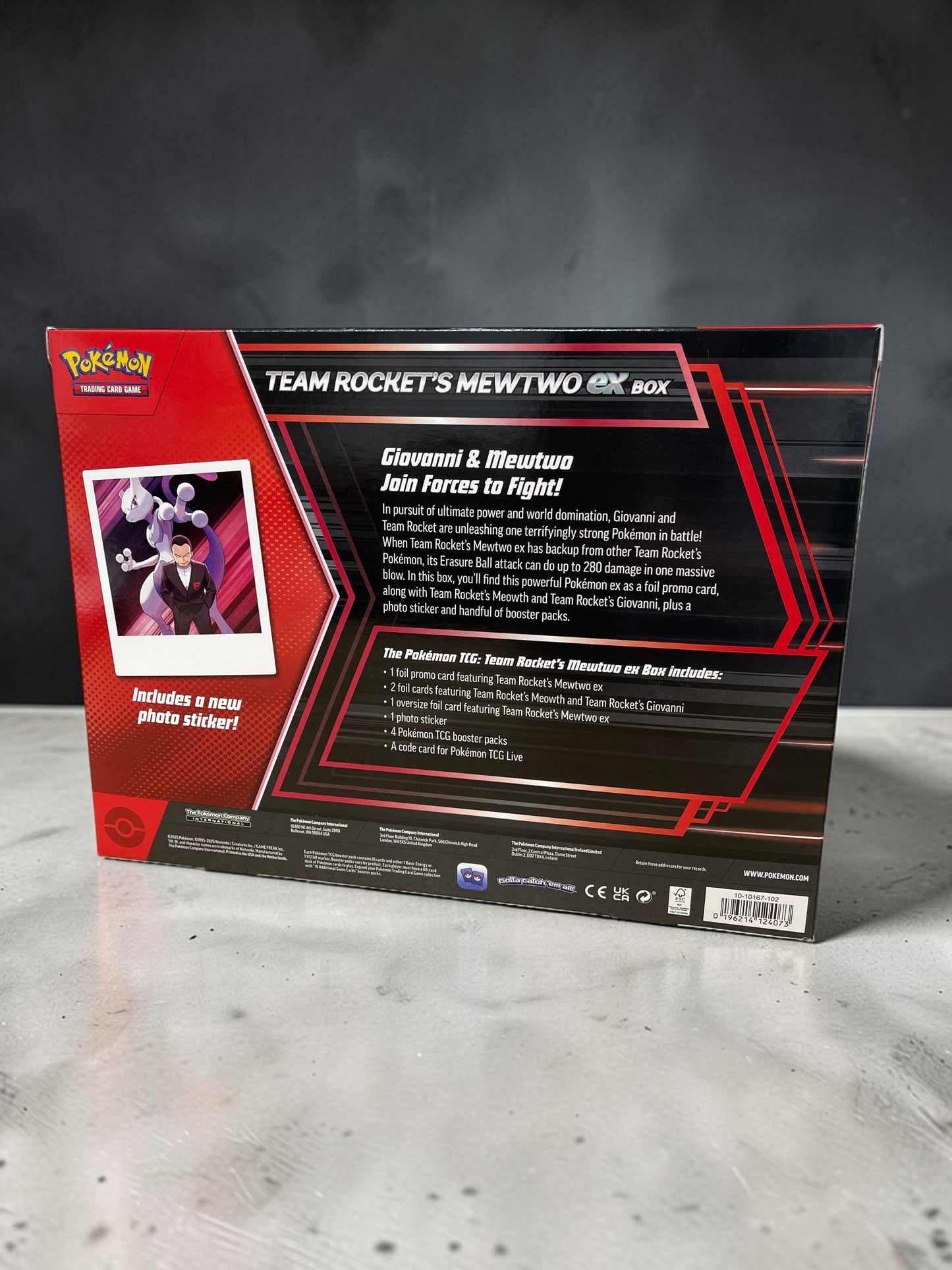 Pokémon TCG: Team Rocket's Mewtwo EX Box