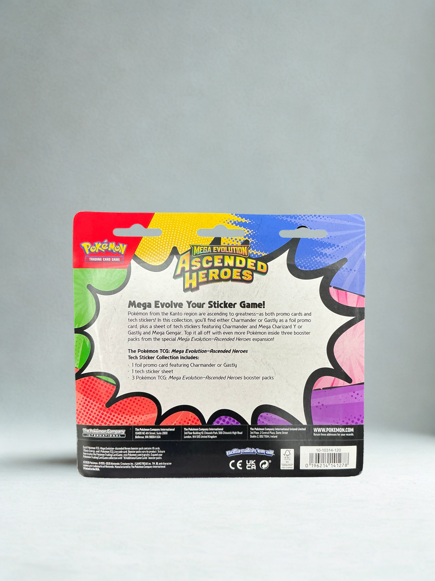 Pokemon TCG: Mega Evolution Ascended Heroes Tech Sticker Collection - Gaslty