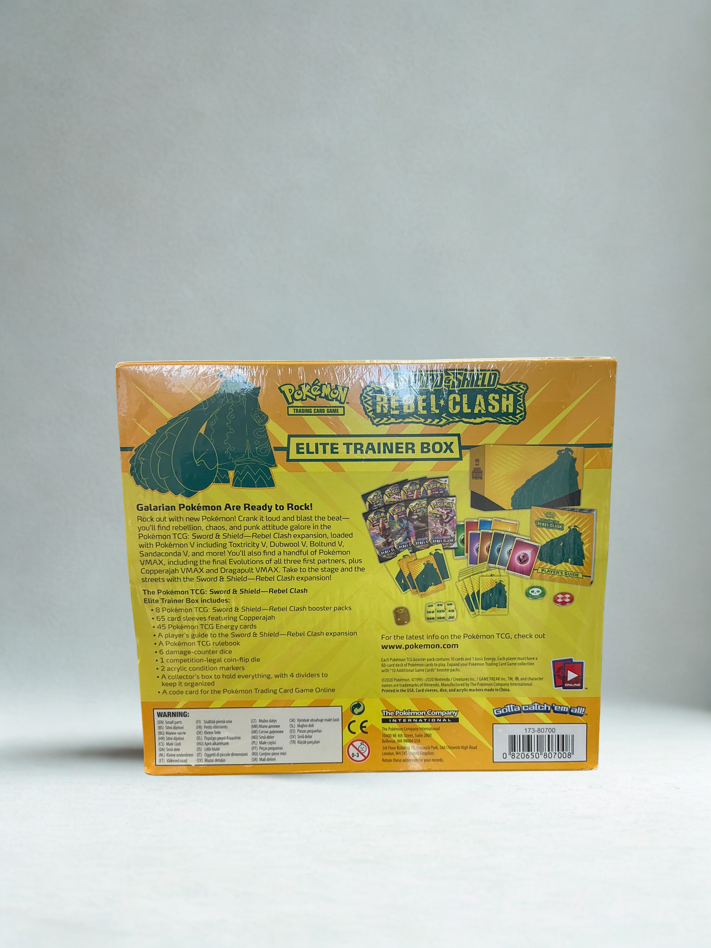 Pokémon TCG: Rebel Clash Elite Trainer Box Unopened
