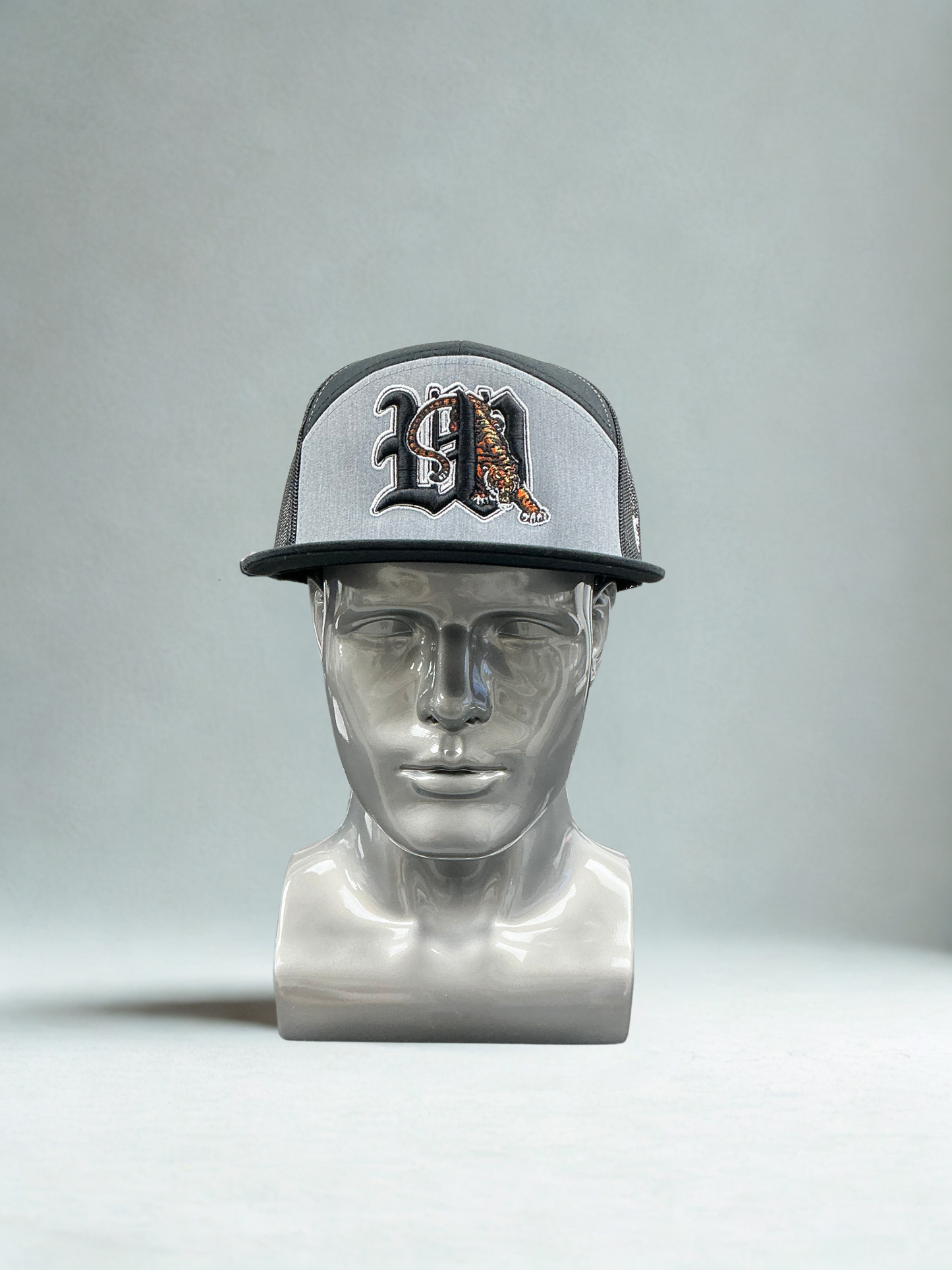 Wasco 7- Panel "W" Hat with Tiger Embroidery