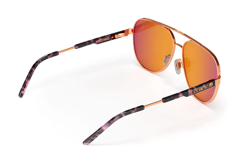 Incline Sunglasses: Velvet Tortoise Frame Rose Gold Lens