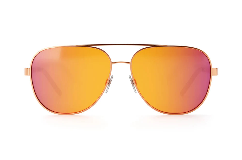 Incline Sunglasses: Velvet Tortoise Frame Rose Gold Lens