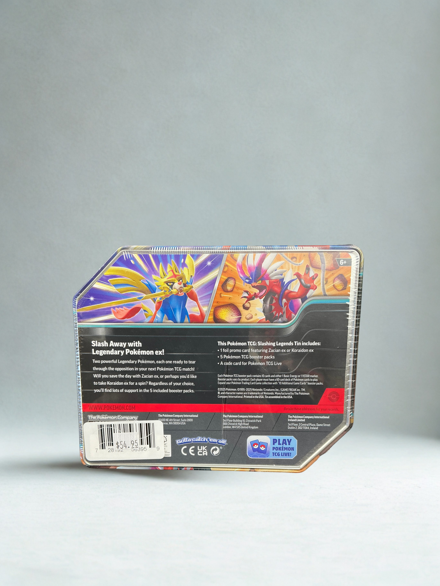 Pokémon TCG: Slashing Legends Tin [Koraidon ex]