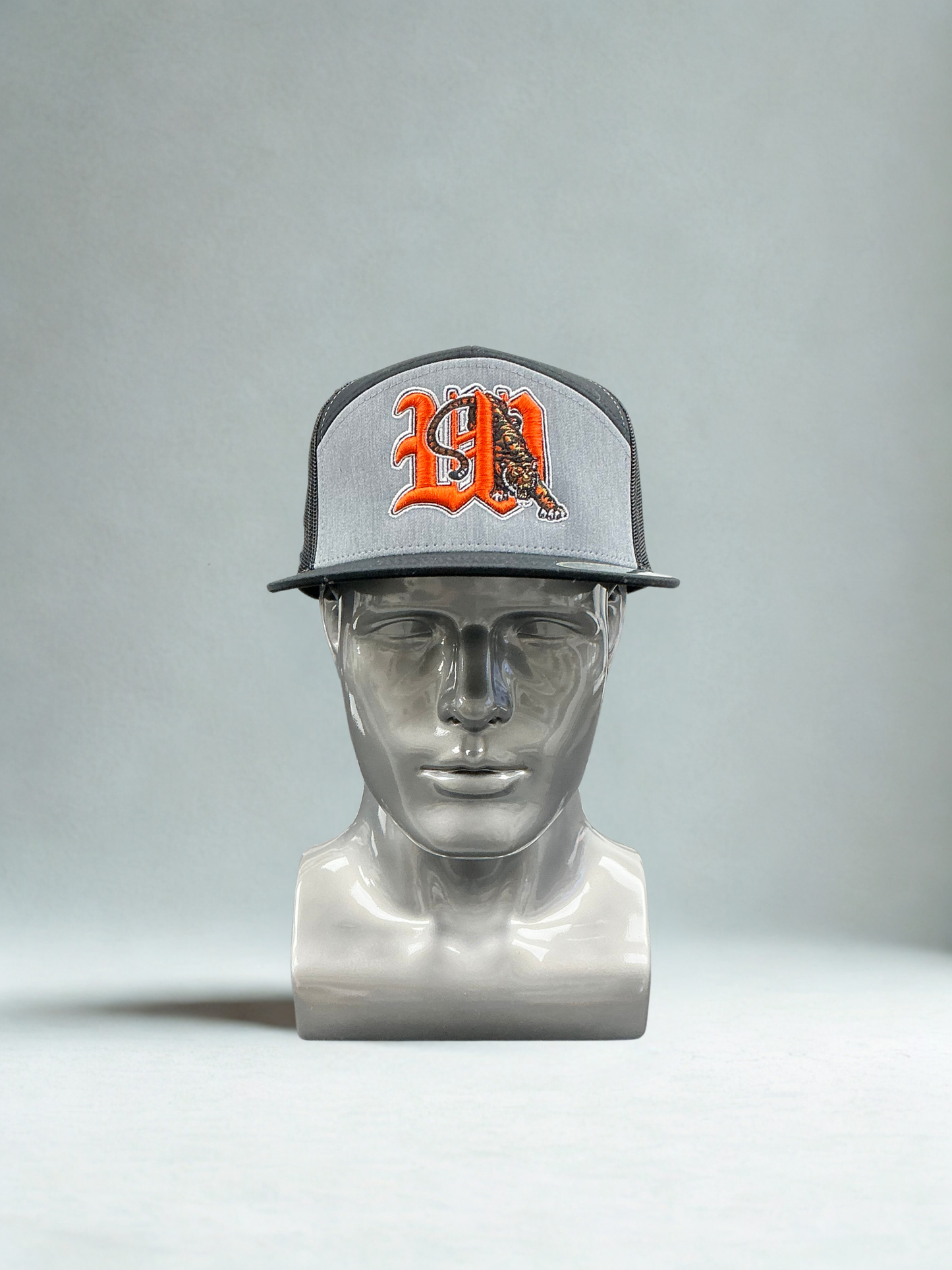 Wasco 7- Panel "W" Hat with Tiger Embroidery