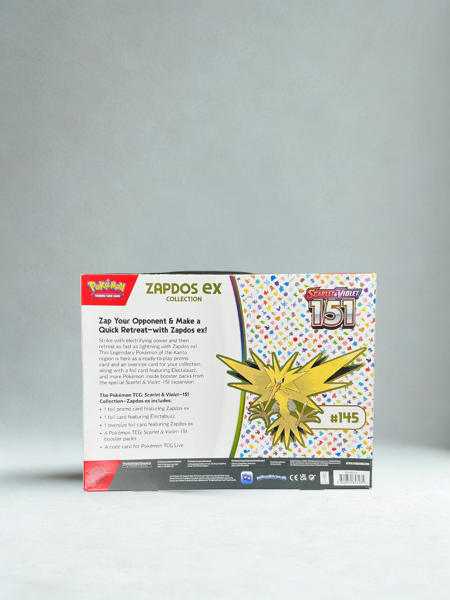 Pokémon TCG: Scarlet & Violet 151 Zapdos Ex Collection