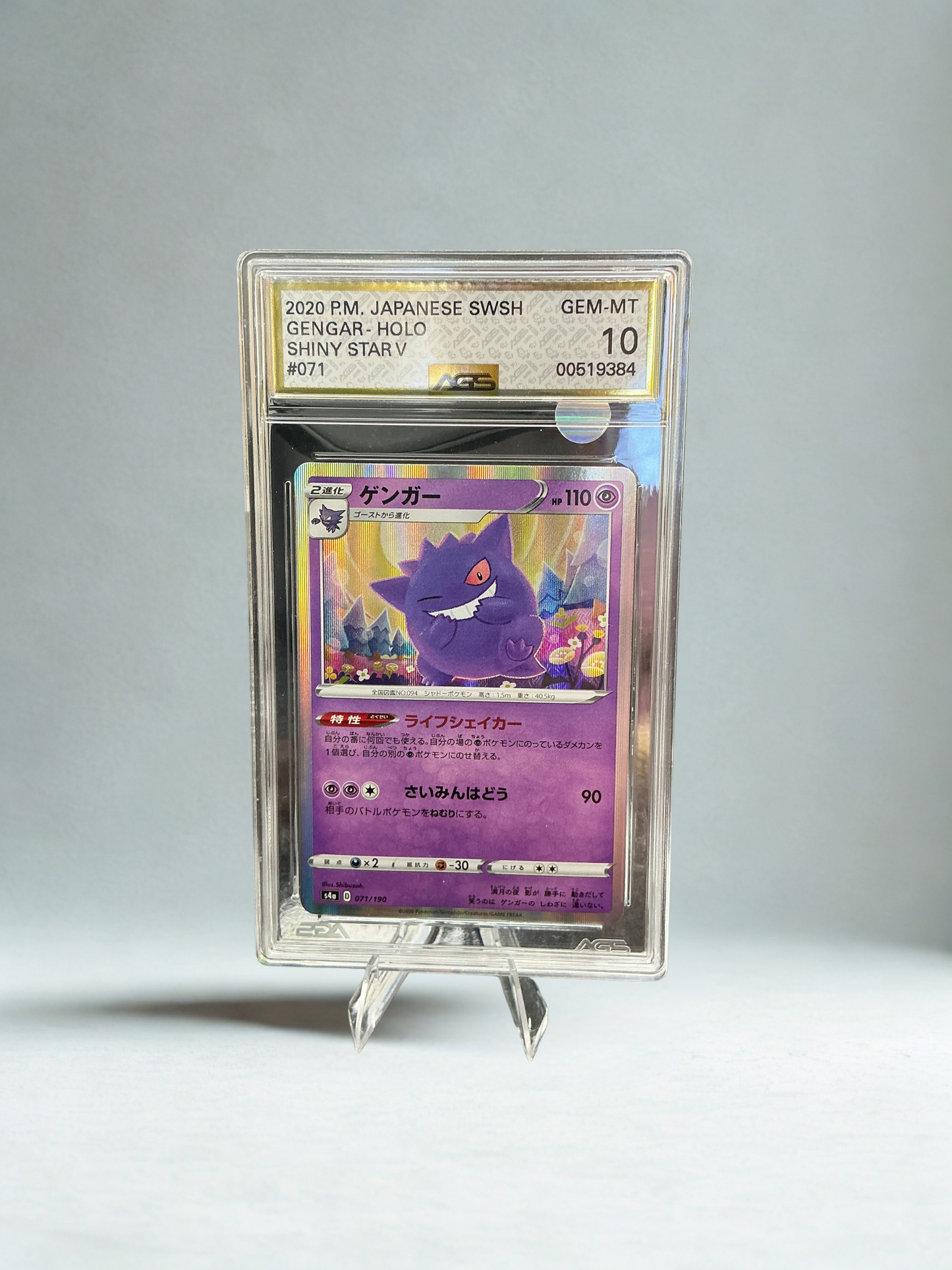 Pokémon TCG: Gengar Holo Shiny Star V