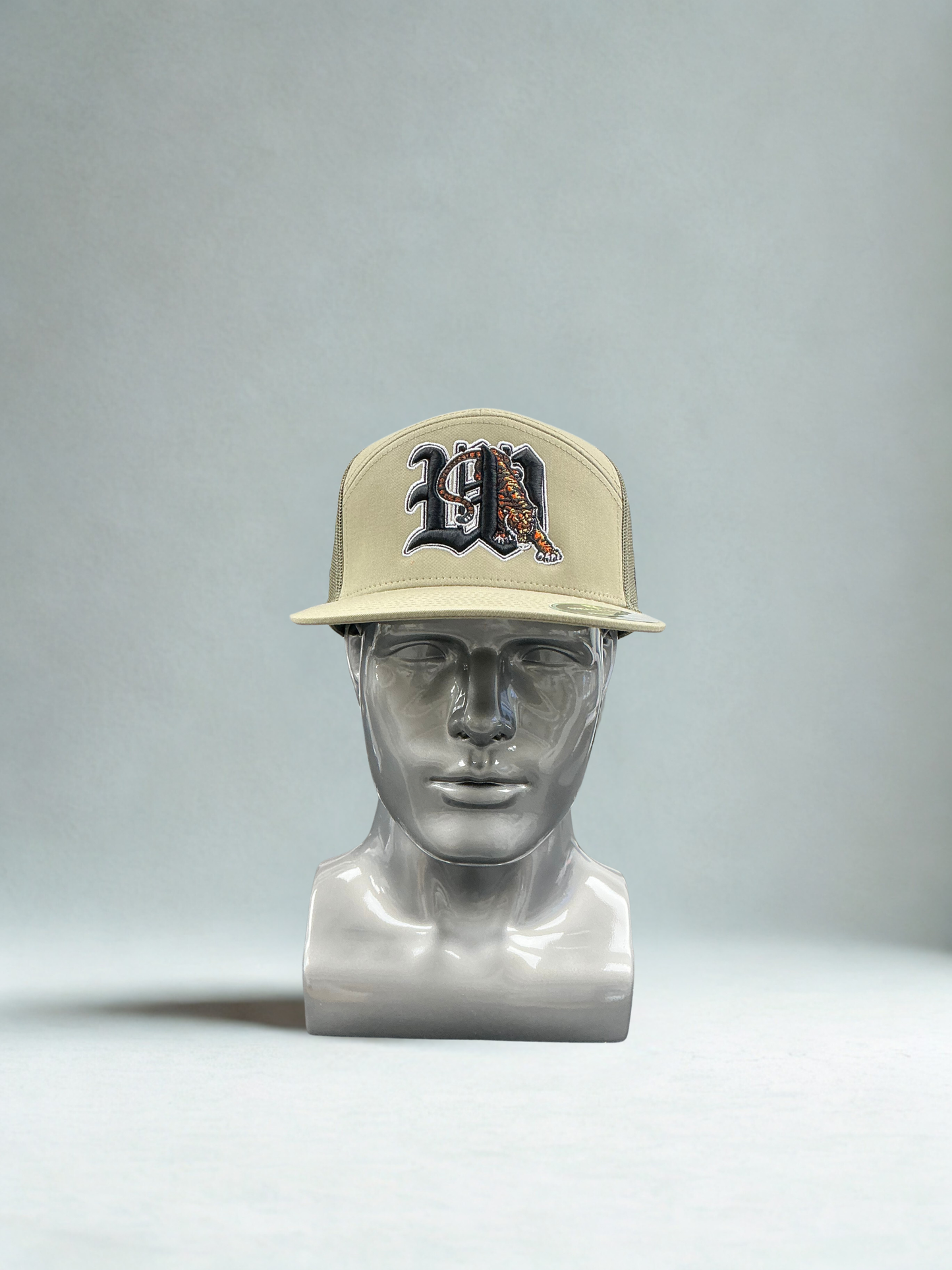 Wasco 7- Panel "W" Hat with Tiger Embroidery