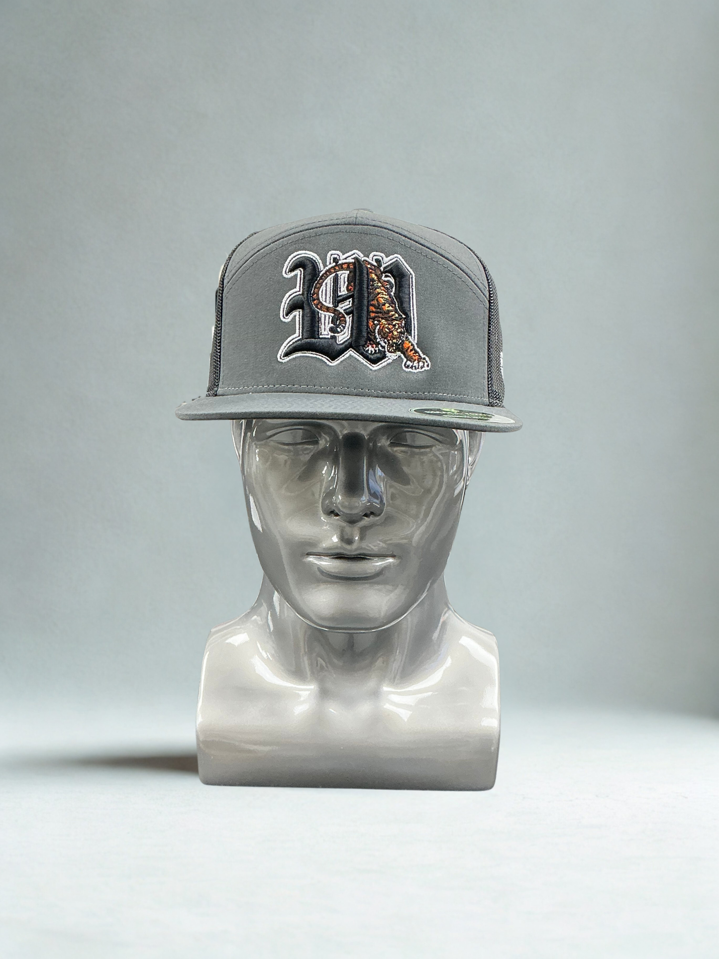 Wasco 7- Panel "W" Hat with Tiger Embroidery