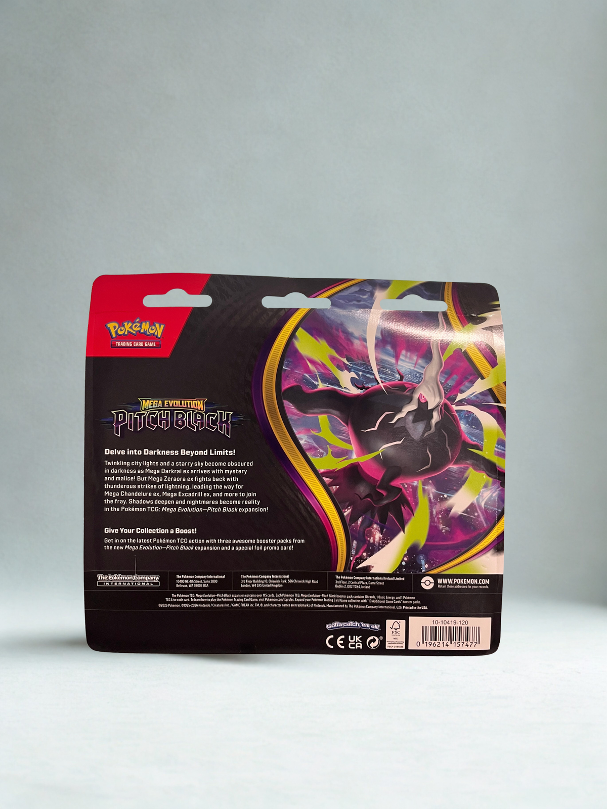 Pokémon TCG: Pitch Black 3-Pack Blister [Binacle]