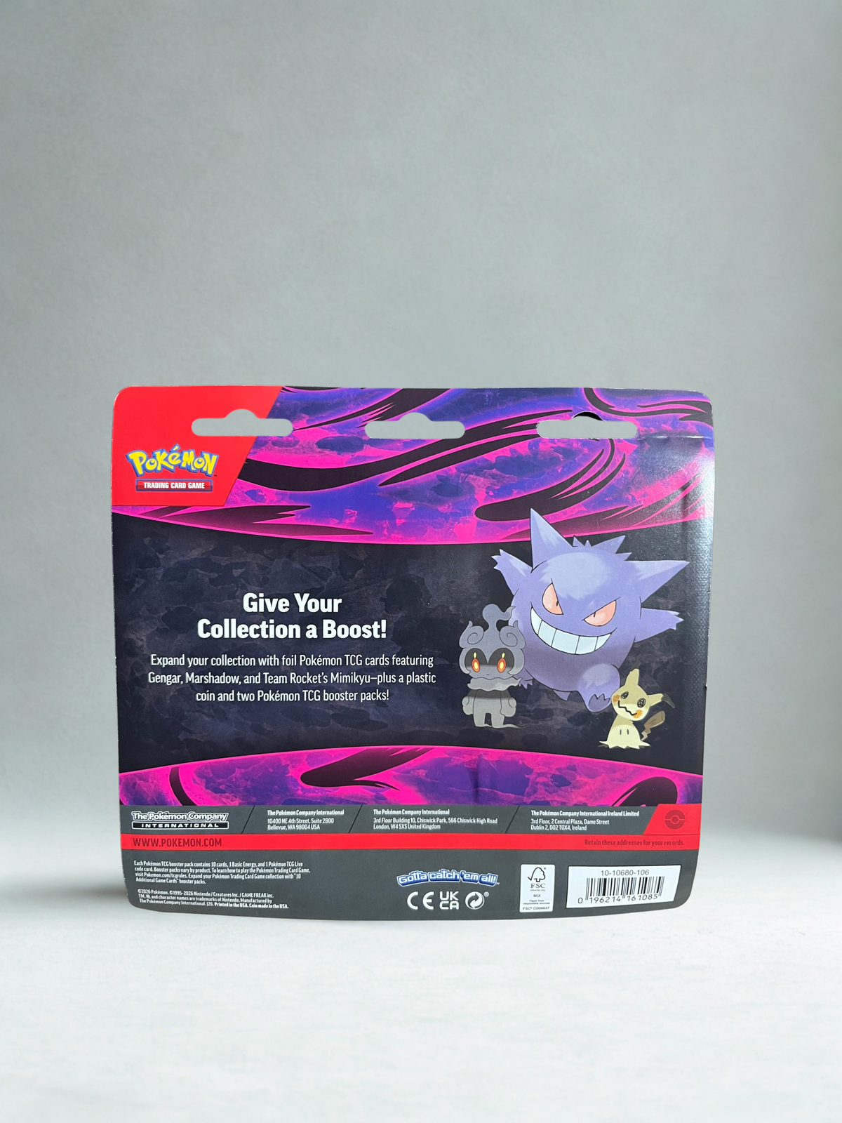 Pokémon TCG: Enhanced 2-Pack Blister Pack [Gengar, Marshadow, Team Rocket's Mimikyu]