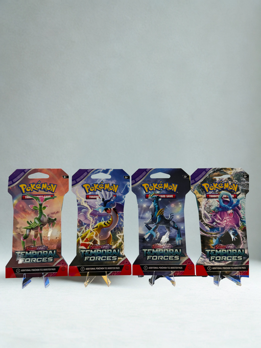 Pokémon TCG: Temporal Forces Sleeved Booster Pack Art Bundle [Set of 4]
