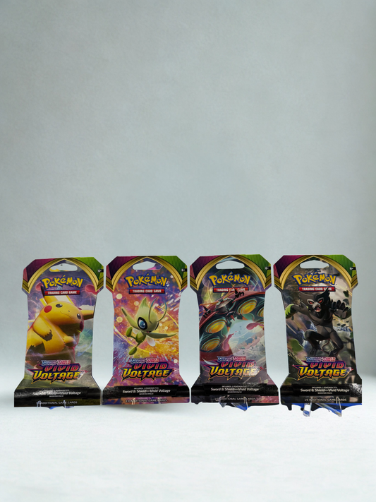 Pokémon TCG: Vivid Voltage Sleeved Booster Pack Art Bundle [Set of 4]
