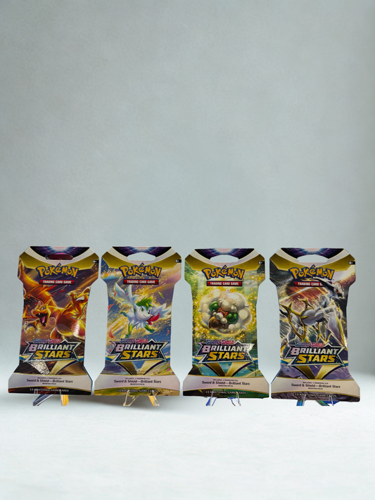 Pokémon TCG: Brilliant Stars Sleeved Booster Pack Art Bundle [Set of 4]