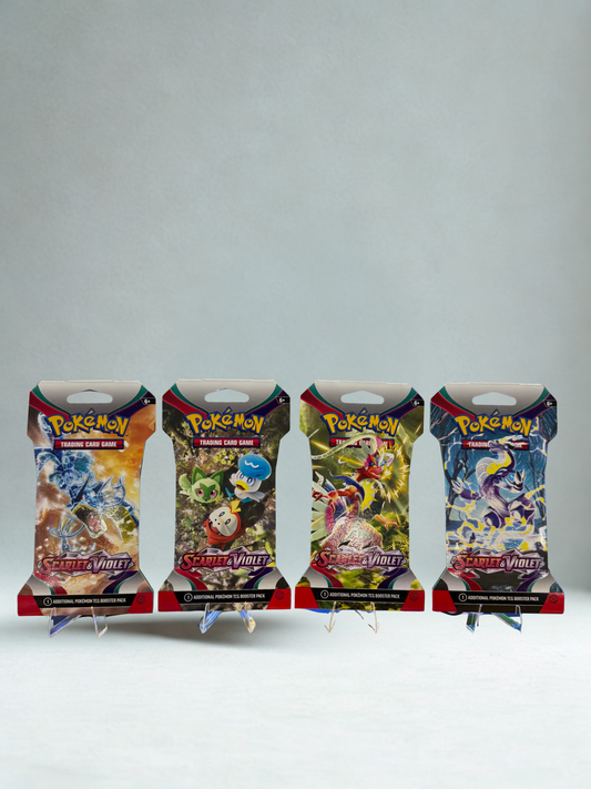 Pokémon TCG: Scarlet & Violet Sleeved Booster Pack Art Bundle [Set of 4]