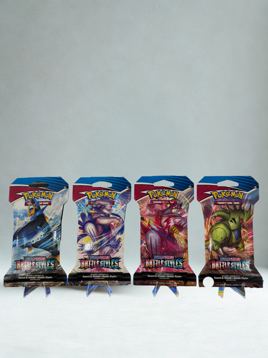 Pokémon TCG: Battle Styles Sleeved Booster Pack Art Bundle [Set of 4]