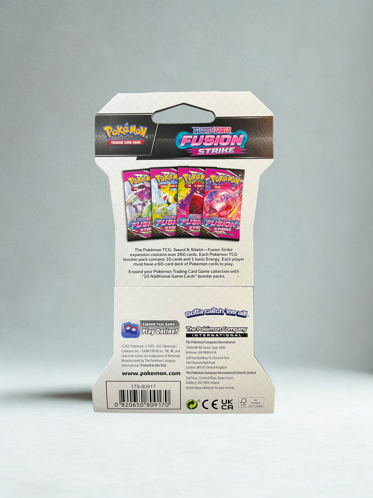 Pokémon TCG: Fusion Strike Blister 5 Pack