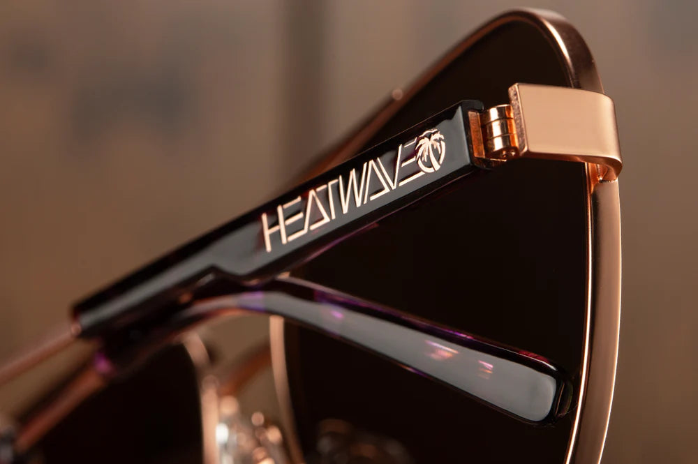 Incline Sunglasses: Velvet Tortoise Frame Rose Gold Lens