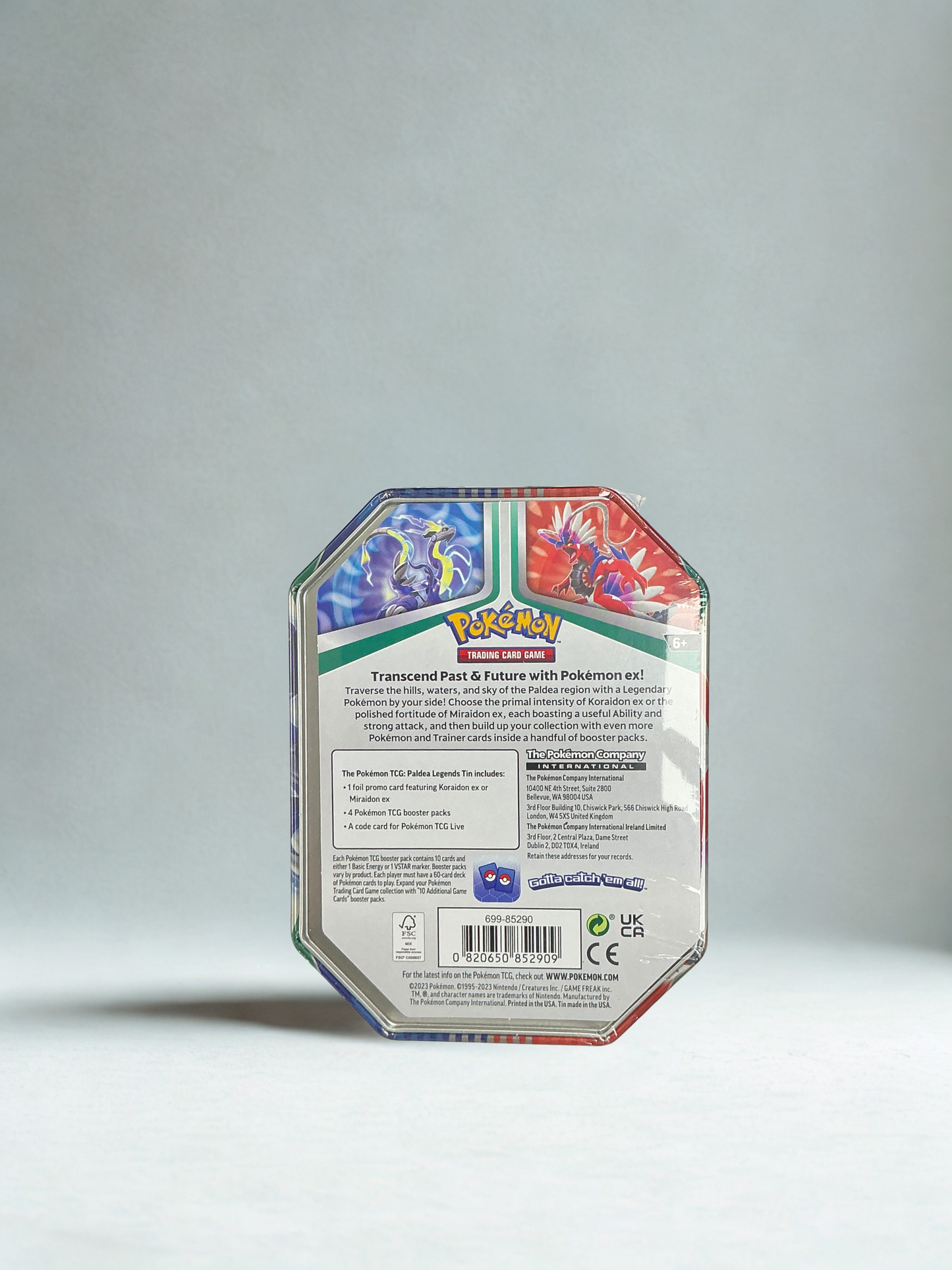 Pokémon TCG: Paldea Legends Tin Koraidon ex