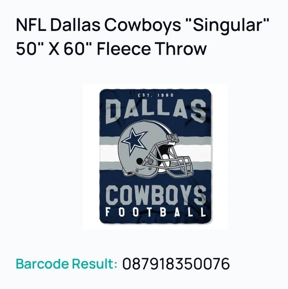 NFL Cowboys Throw Blanket