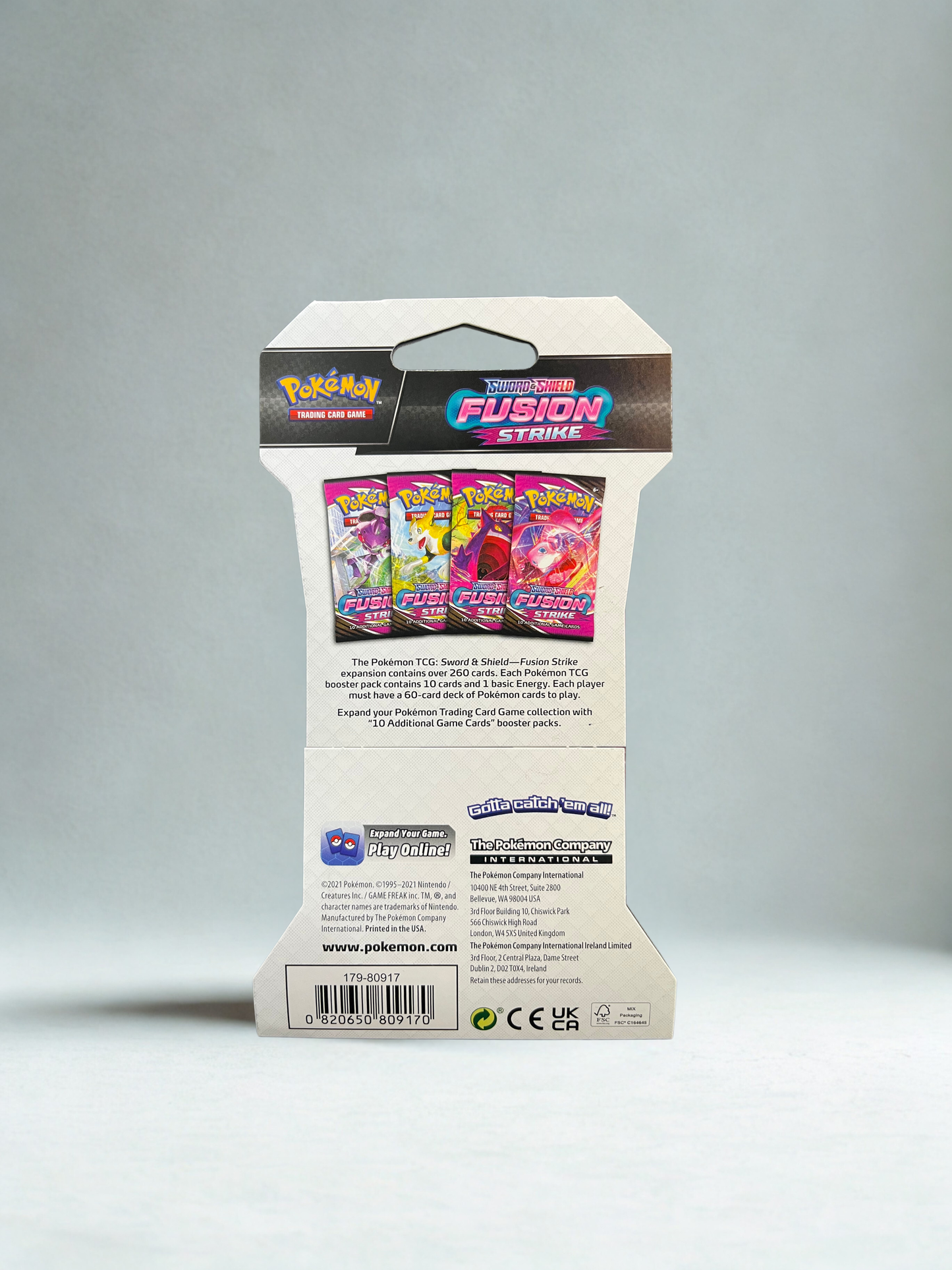 Pokémon TCG: Fusion Strike Blister 5 Pack