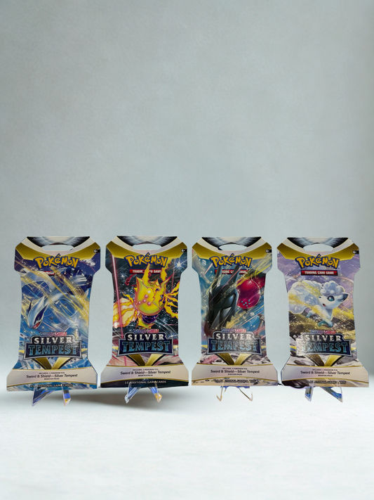 Pokémon TCG: Silver Tempest Sleeved Booster Pack Art Bundle [Set of 4]