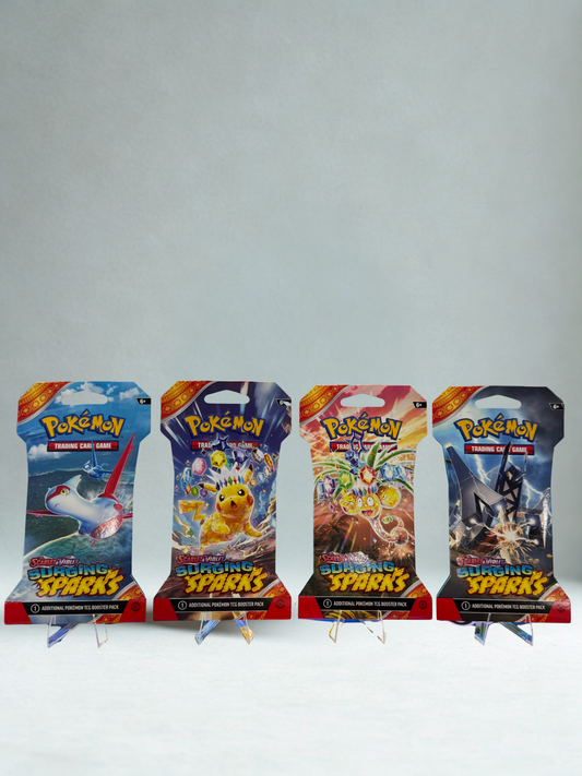 Pokémon TCG: Surging Sparks Sleeved Booster Pack Bundle [Set of 4]